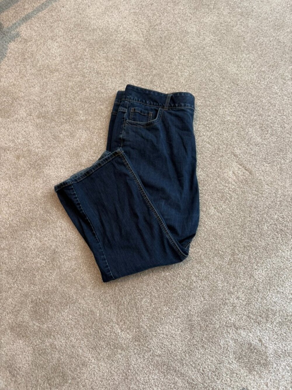 Lane Bryant Straight Leg Jeans 22 Short Dark Wash Stretch Plus Size - Picture 2 of 11